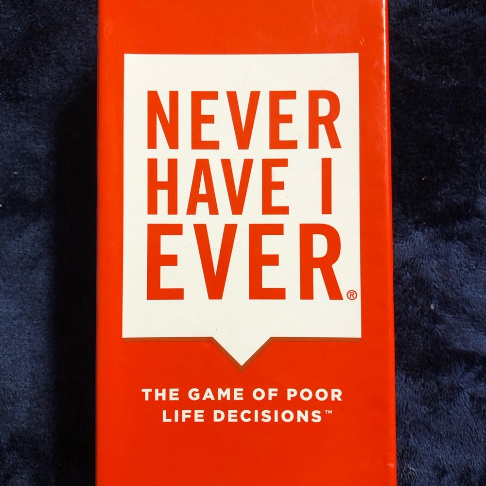 Never Have I Ever Party Game - The Game of Poor Life Decisions.